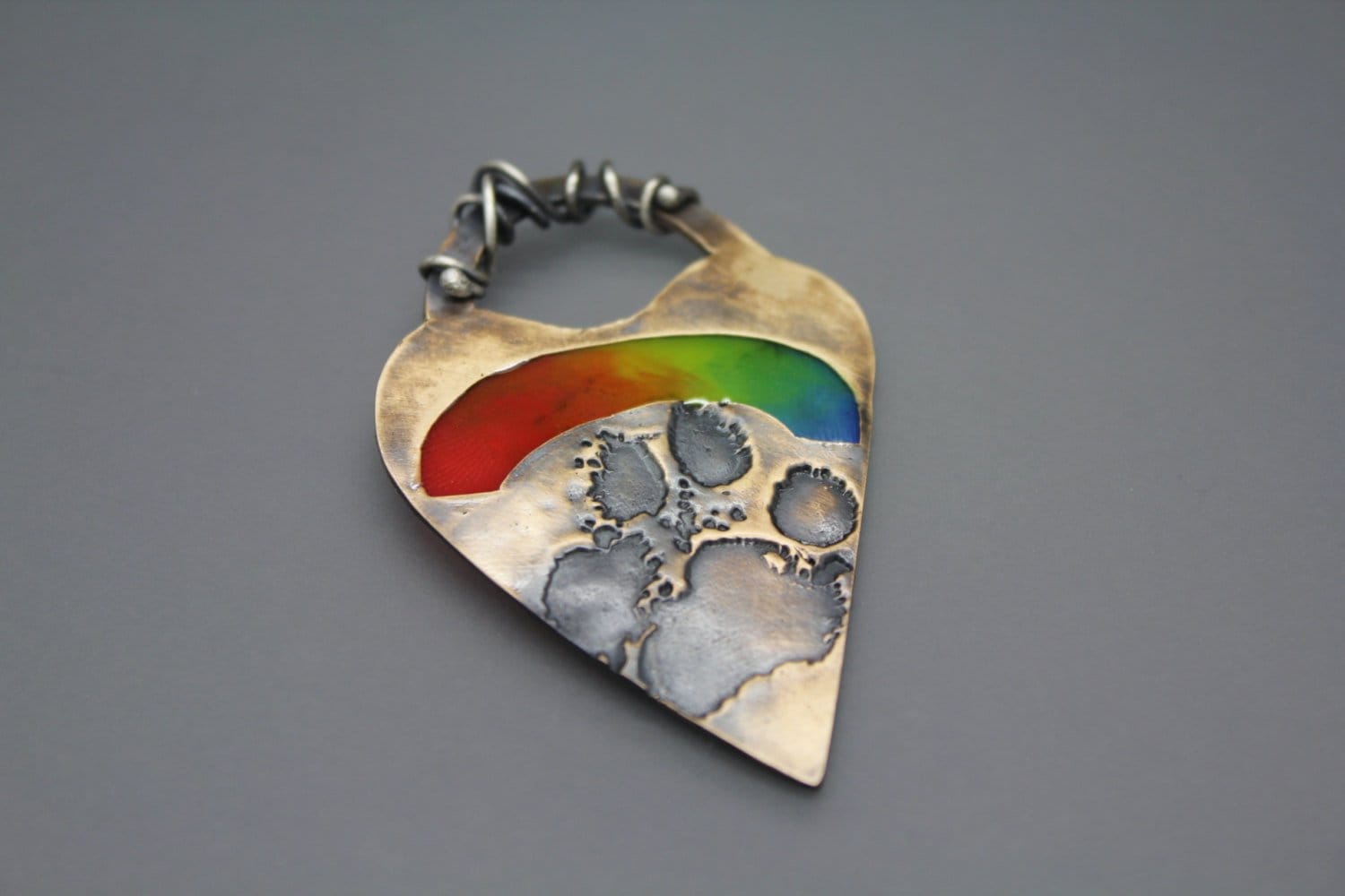 Personalisierte Paw Print, Benutzerdefinierte Pet Verlust Geschenke, Regenbogenbrücke Hund Memorial Geschenk, Drucke, Kettenanhänger Für von AshleyLozanoJewelry