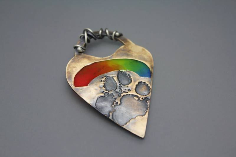 Personalisierte Paw Print, Benutzerdefinierte Pet Verlust Geschenke, Regenbogenbrücke Hund Memorial Geschenk, Drucke, Kettenanhänger Für von AshleyLozanoJewelry