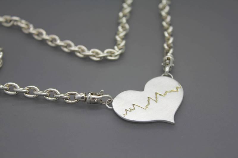 Tatsächliche Herzschlag, Individuelle Puls Bar, Ihr Baby Herzschlag Kette, Personalisierte Tatsächliche Schmuck, Benutzerdefinierte Pulsebar, Ekg von AshleyLozanoJewelry