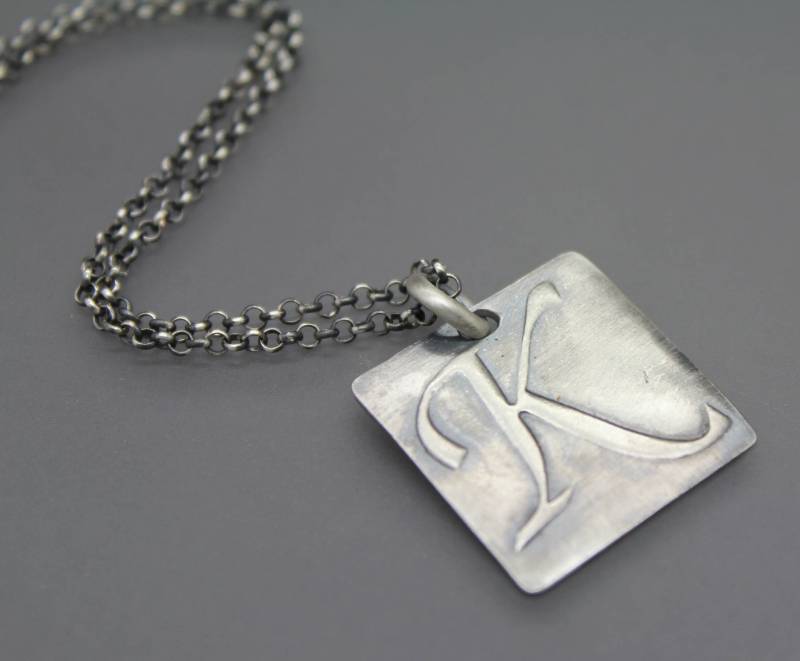 Wachssiegel Halskette, Wachs-Siegel-Schmuck, Brief Siegel Schmuck, Initial Erste Monogrammhalskette, Monogramm Schmuck von AshleyLozanoJewelry