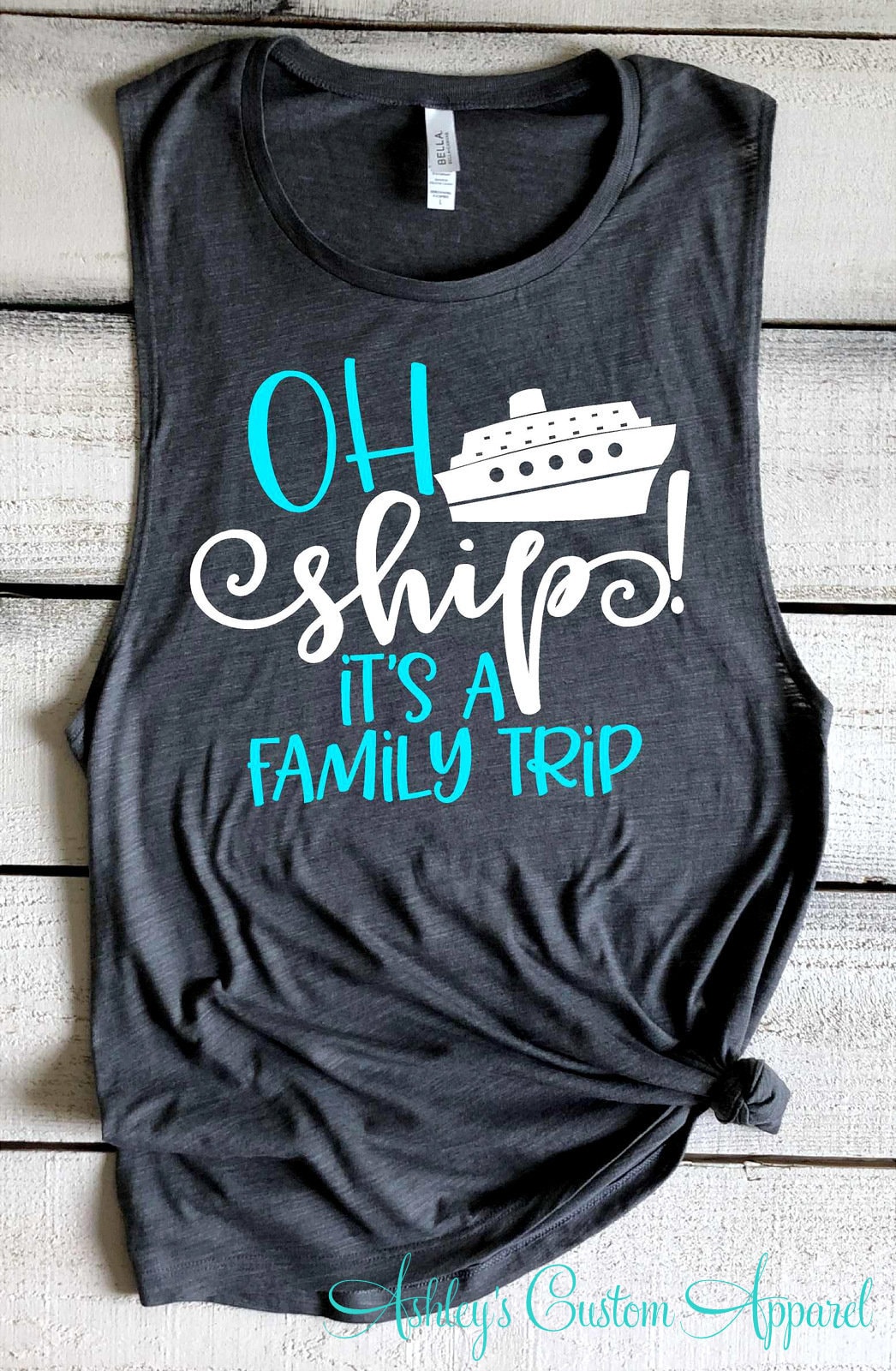 Ah Schiff, Es Ist Eine Familienreise Cruise Shirts Urlaubshemden Familie Tank Tops Coverup Passende Hemden Tanks von AshleysCustomApparel