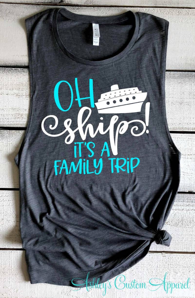 Ah Schiff, Es Ist Eine Familienreise Cruise Shirts Urlaubshemden Familie Tank Tops Coverup Passende Hemden Tanks von AshleysCustomApparel