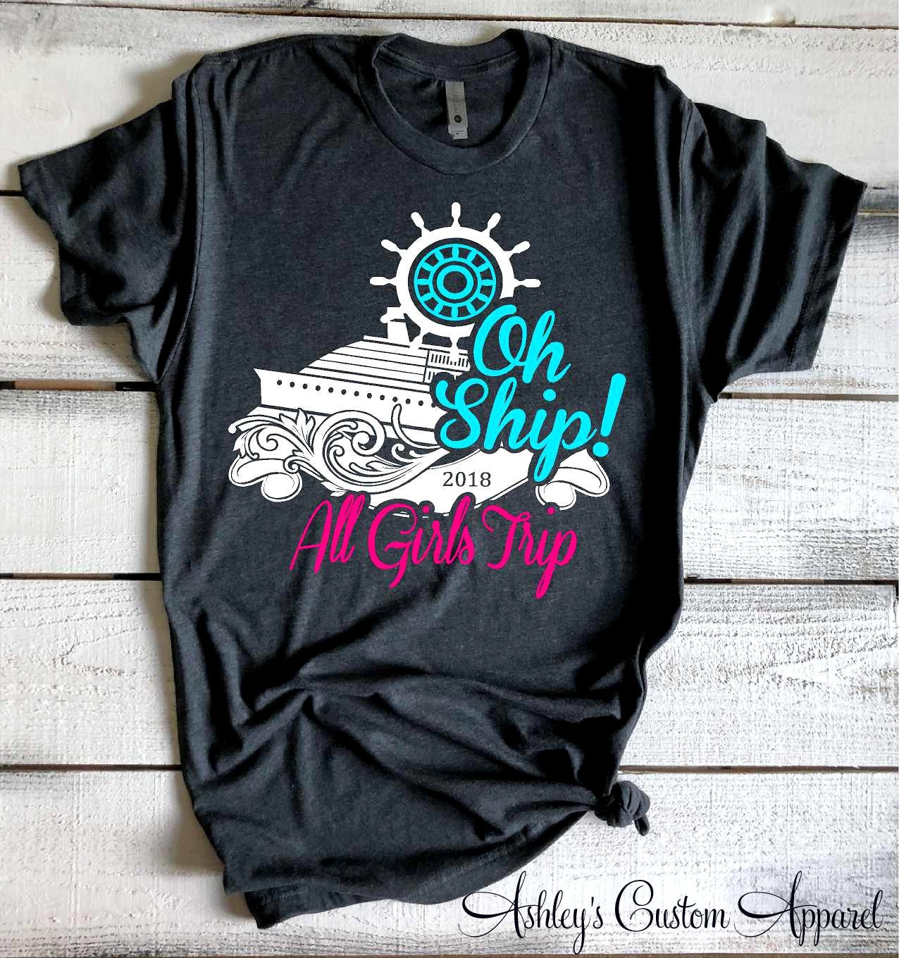 Alle Mädchen Reise-Kreuzfahrt-Shirts Familien-Kreuzfahrt-Shirts Ah Schiff Es Ist Ein All Girls Reise Urlaub Shirts Facettiert Und Nauti Custom von AshleysCustomApparel