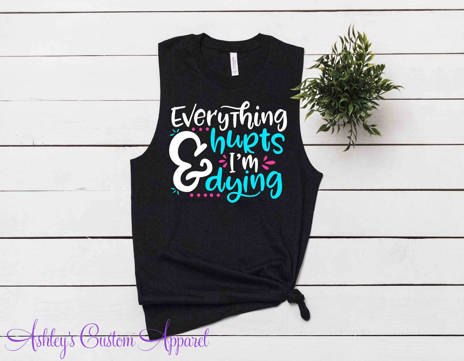 Alles Tut Weh Und Ich Sterbe Am Lustigen Workout-Tops Für Frauen Trendy Gym Muskelpanzer Damen Heben Muskeltop Mädchen, Die Geschenke Fitness Heben von AshleysCustomApparel