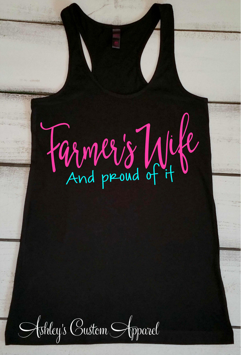 Bäuerin. Bauer. Gott Machte Einen Leben Auf Dem Bauernhof. Landleben. Bauerschild. Bäuerin Geschenk von AshleysCustomApparel