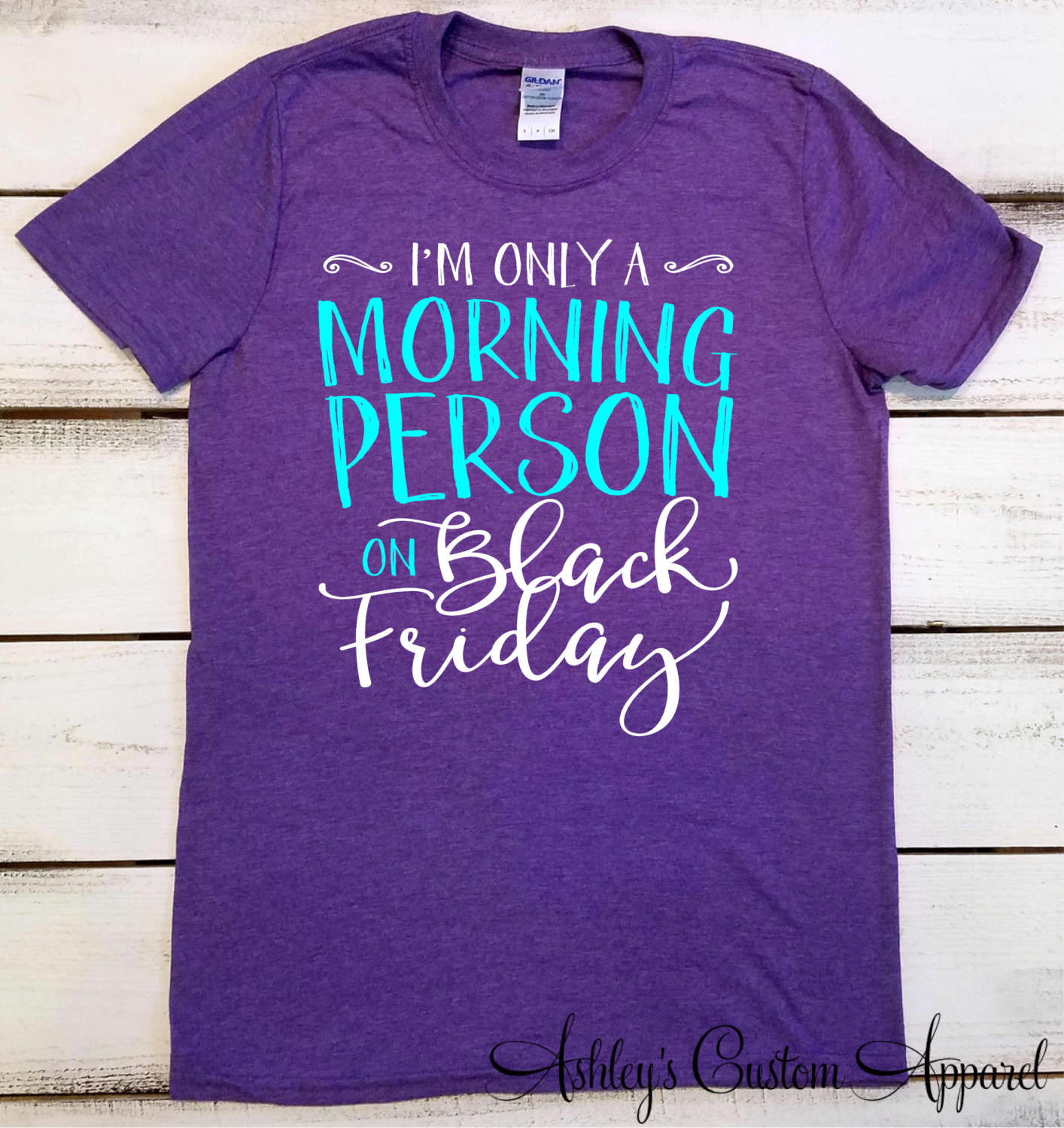 Black Friday Shirt Damen Shopping Shirts Ich Bin Nur Eine Morgen Person Am Verkaufs-Shirts Schwarzer Freitag Crew Matching von AshleysCustomApparel