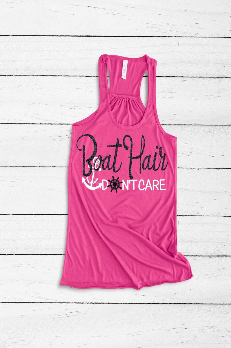 Bootshaar Ist Egal. Bootfahren Tank. Angeln Shirt. Strand Tank-Top. Anker Tank Top. Segeln Bootfahren. Sommer. Steuerrad. Sommer Tanks von AshleysCustomApparel