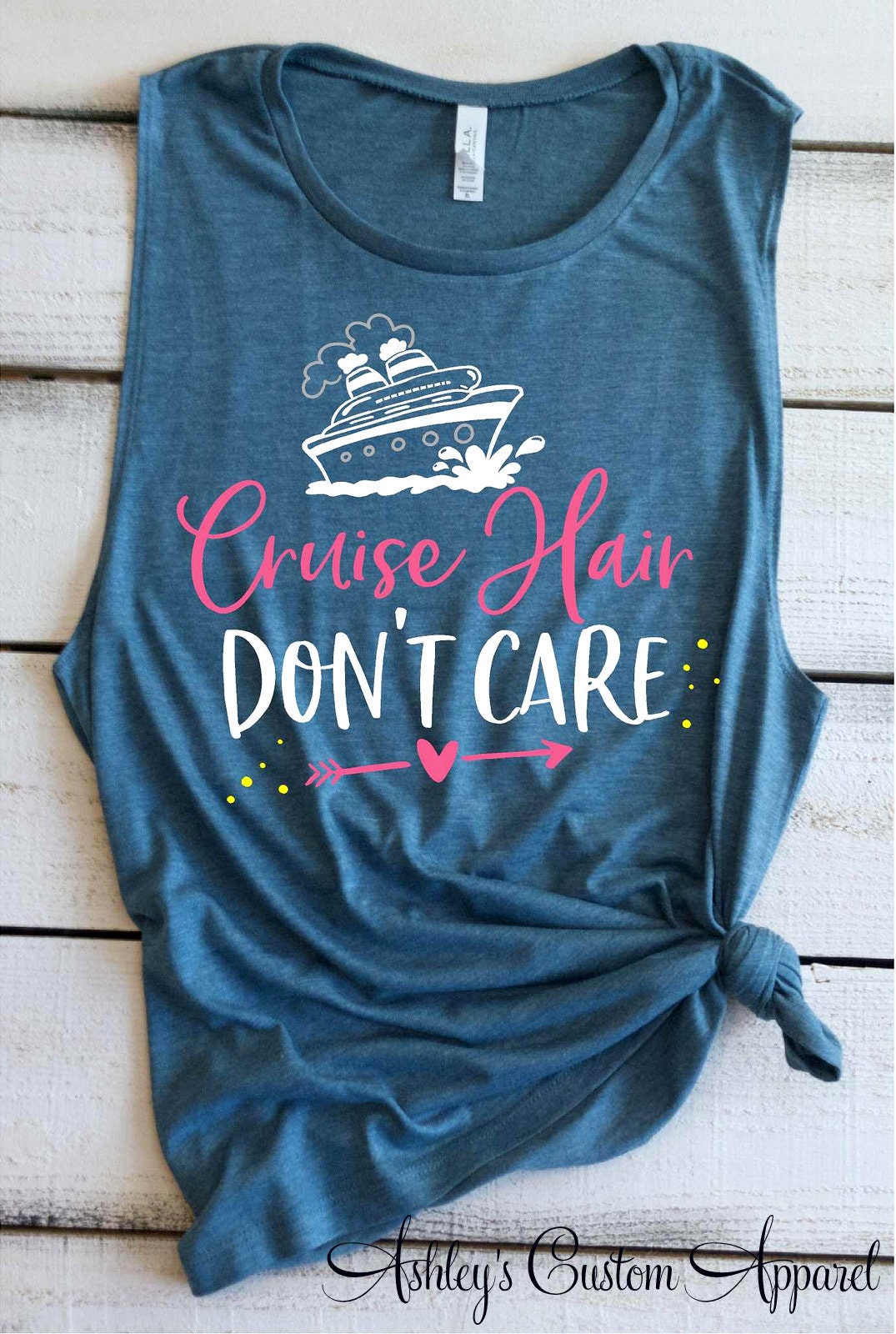 Cruise Shirts Familie Hair Dont Care Mädchen Reise Badeanzug Vertuschung Womens Tank Tops Kreuzfahrtschiff T-Shirt Kreuzfahrt von AshleysCustomApparel