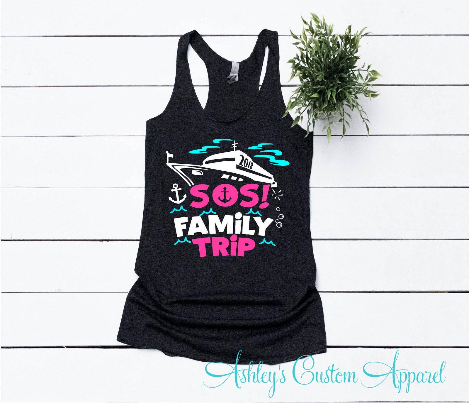 Cruise Shirts Familie Sos Es Ist Ein Familienausflug Cute Tank Tops Coverup Girls Ship Shirt Passende Kreuzfahrt von AshleysCustomApparel
