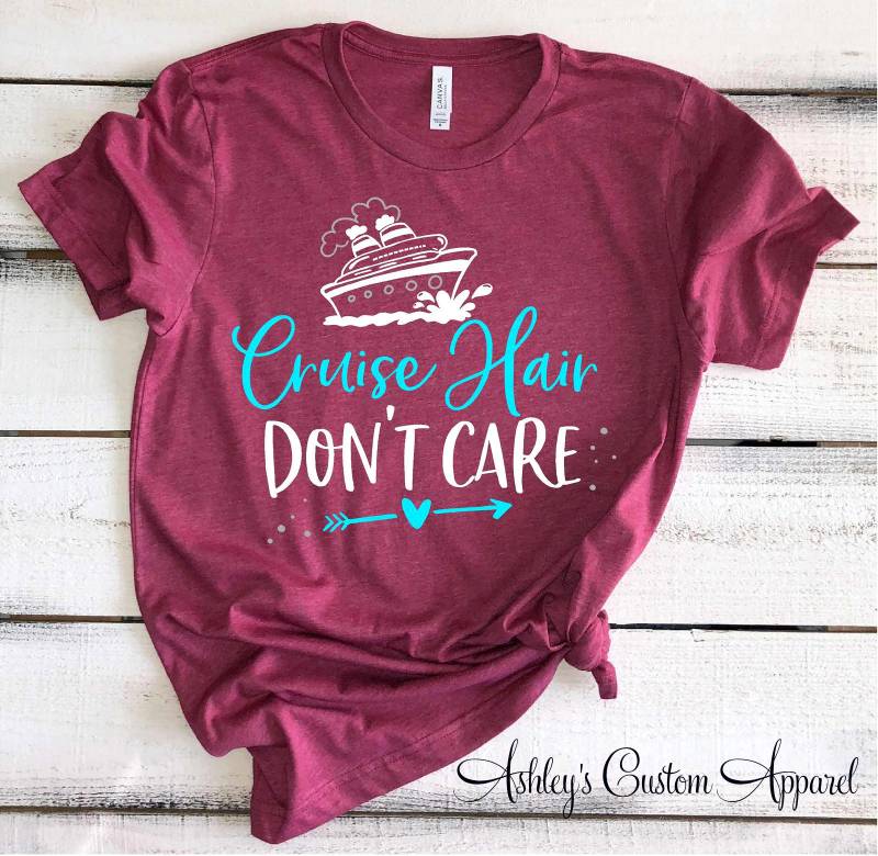 Cruise Shirts Hair Don't Care Familie Mädchen Reise Badeanzug Cover Up Boat Tshirts Sommerferien Bootfahren von AshleysCustomApparel