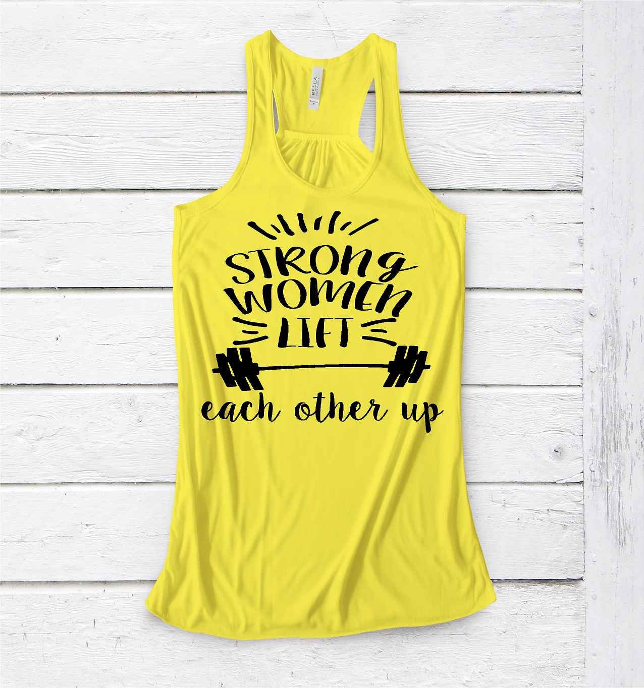 Damen Fitness Tank Top - Starke Frauen Workout Fitnessstudio Motivation Girls Who Lift Geschenke Inspirierendes Gewichte von AshleysCustomApparel