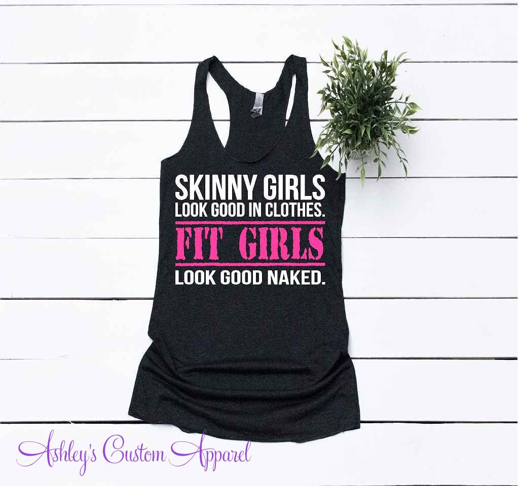Damen Fitness Top, Inspirational Work Out Shirt, Stark Nicht Dünn, Süße Gym Shirts, Motivierende Fitness, Workout Tanks, Burnout von AshleysCustomApparel