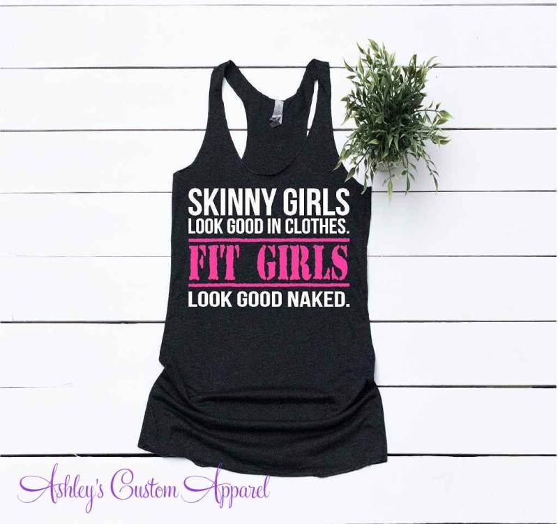 Damen Fitness Top, Inspirational Work Out Shirt, Stark Nicht Dünn, Süße Gym Shirts, Motivierende Fitness, Workout Tanks, Burnout von AshleysCustomApparel