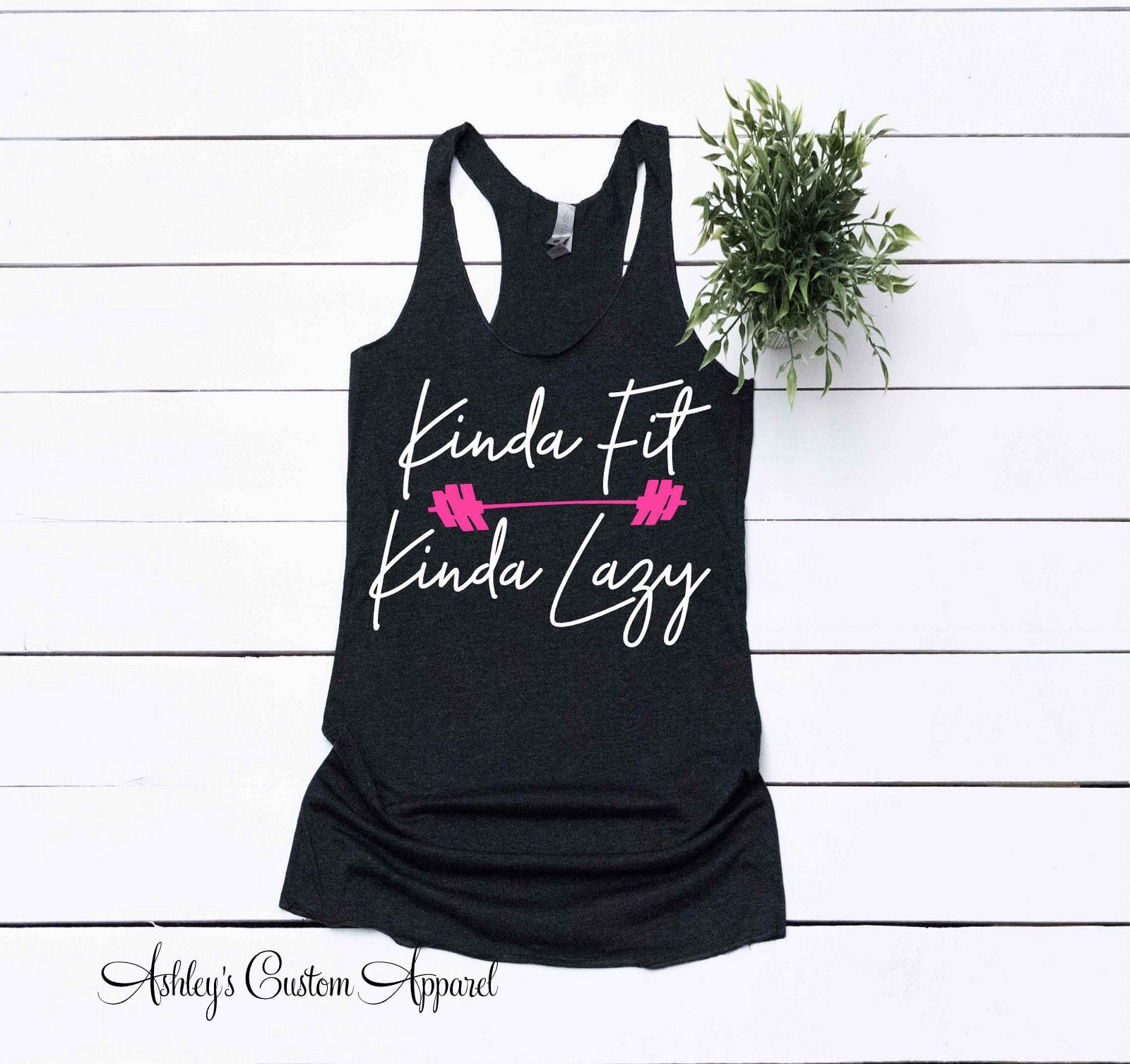 Fitness-Kleidung, Damen Workout Tank, Irgendwie Passen, Ein Bisschen Faul, Lustiges Fitnessstudio Shirt, Humor, Inspirierendes Motivierende Fitness von AshleysCustomApparel