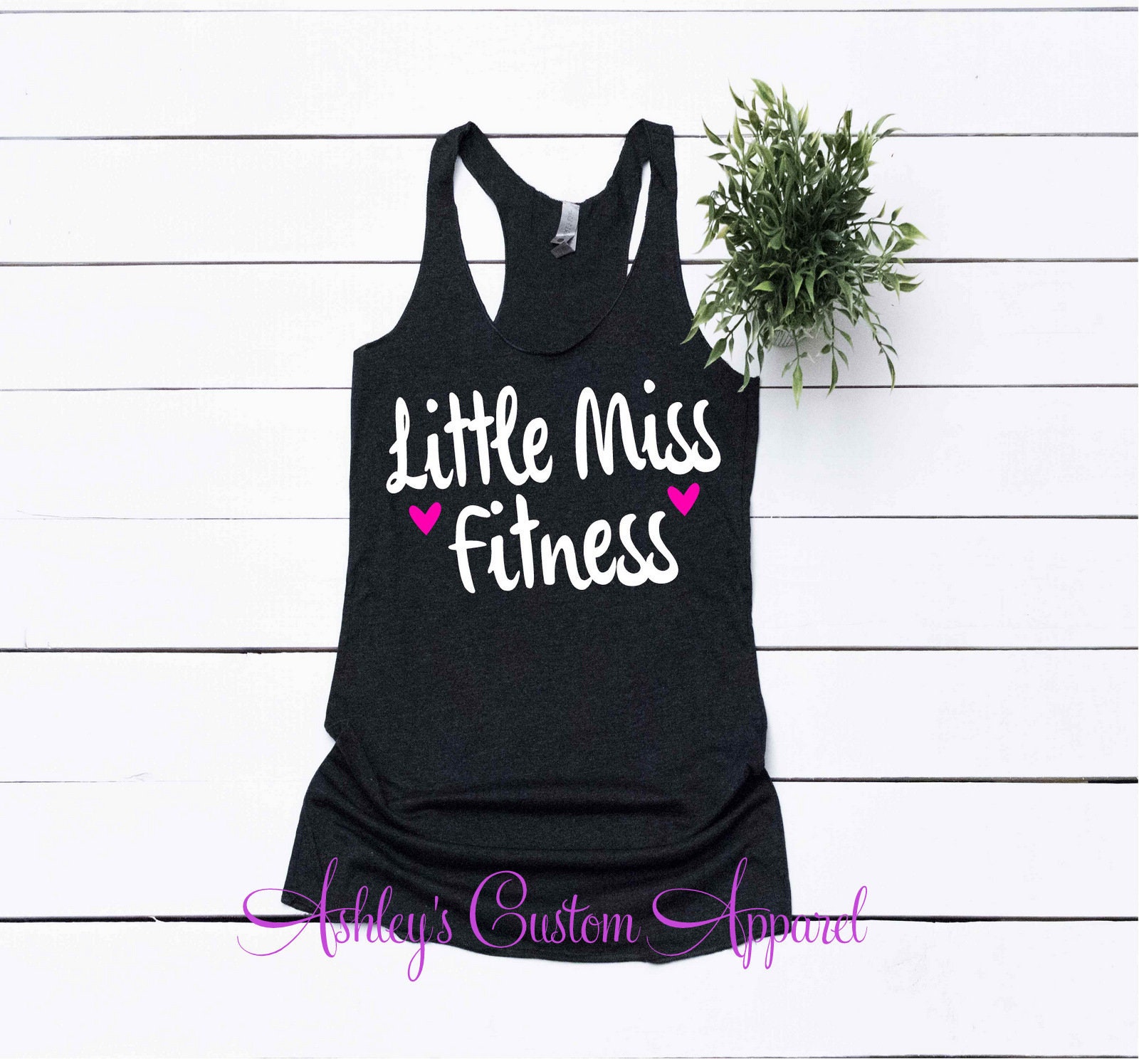 Frauen Workout Tank, Little Miss Fitness, Lustiges Work Out Shirt, Motivierende Niedliche Gym Shirts Für Frauen, Fitnessbekleidung, Geschenke von AshleysCustomApparel