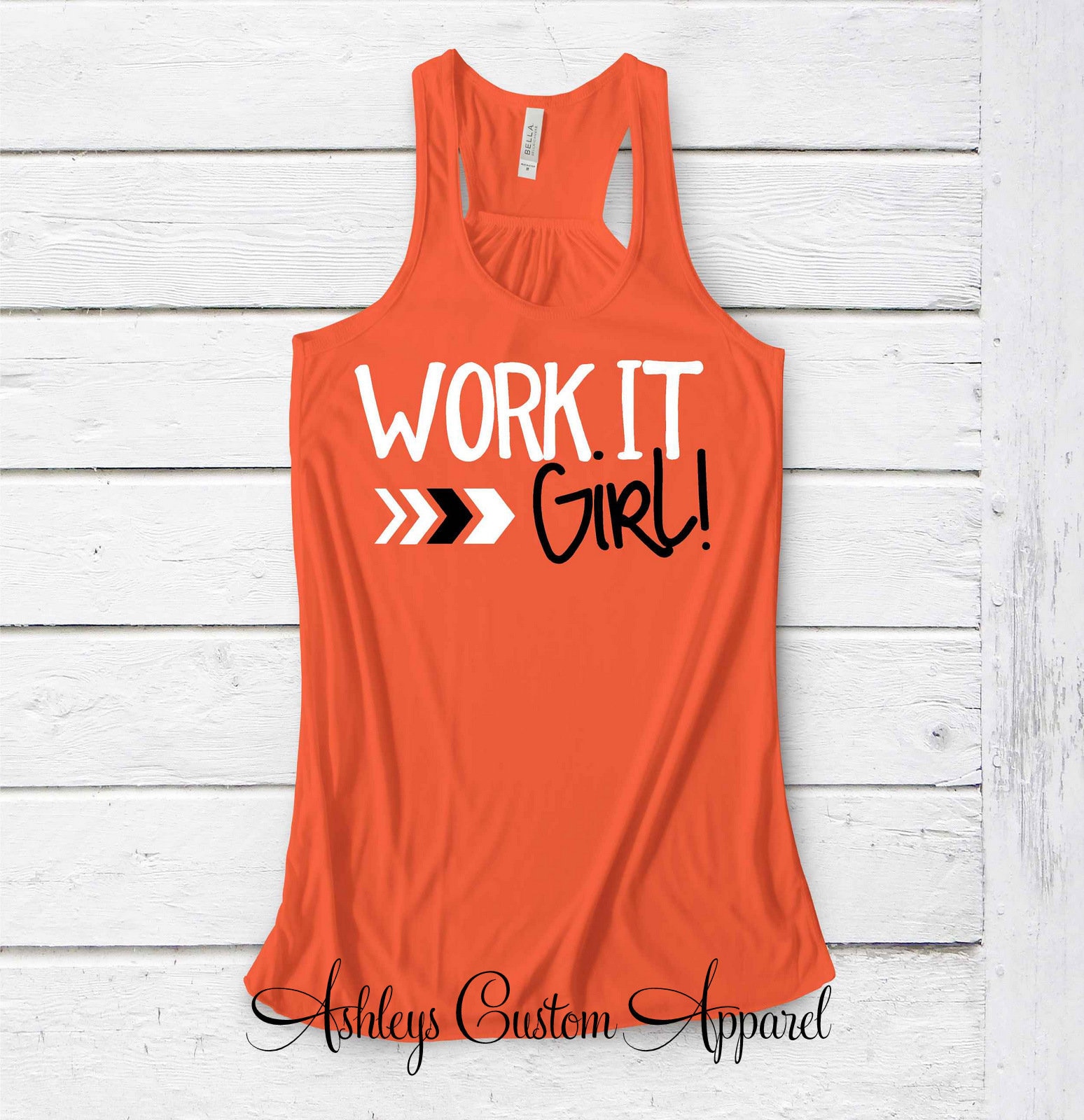 Frauen Workout Tanktop, Lustige Fitness Shirts, Work It Girl, Partner Shirt, Fitnessbekleidung, Süße Gym Zitate, Geschenke von AshleysCustomApparel