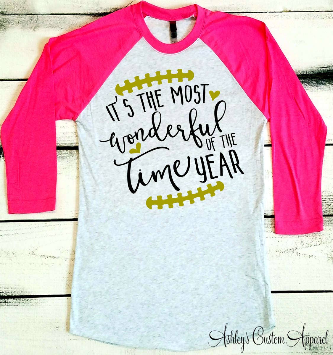 Fußball-Shirt, Es Ist Die Schönste Zeit Des Jahres, Thanksgiving-Fußball-Shirt, Weihnachts-Fußball-Shirt, Frauen-Baseball-Shirt, Geschenk von AshleysCustomApparel