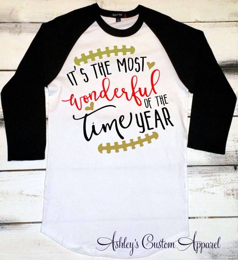 Fußballtrikot, Thanksgiving-Fußballtrikot, Es Ist Die Schönste Zeit Des Jahres, Weihnachtstrikots, Frauenweihnachtstrikot von AshleysCustomApparel