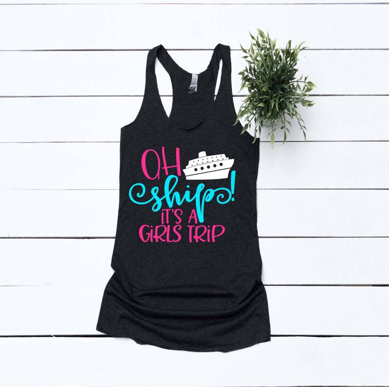 Girls Trip Cruise Shirts Ah Schiff, Seine A Passende T-Shirt Gegangen Freunde Kreuzfahrt Kreuzfahrtschiff Tank Custom von AshleysCustomApparel