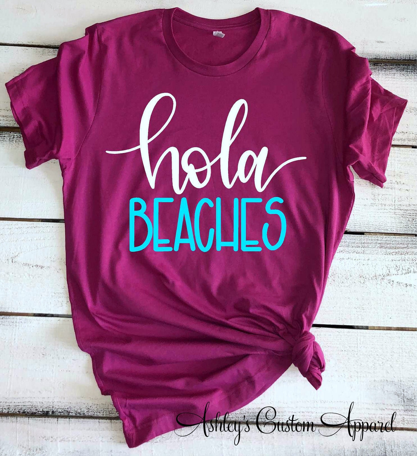 Hola Strände Nette Strand-Shirts Für Frauen Strand Vertuschen Mädchen Reise Shirt Kreuzfahrt Shirts Lustig T-Shirt Bitte Tshirt Benutzerdefinierte von AshleysCustomApparel