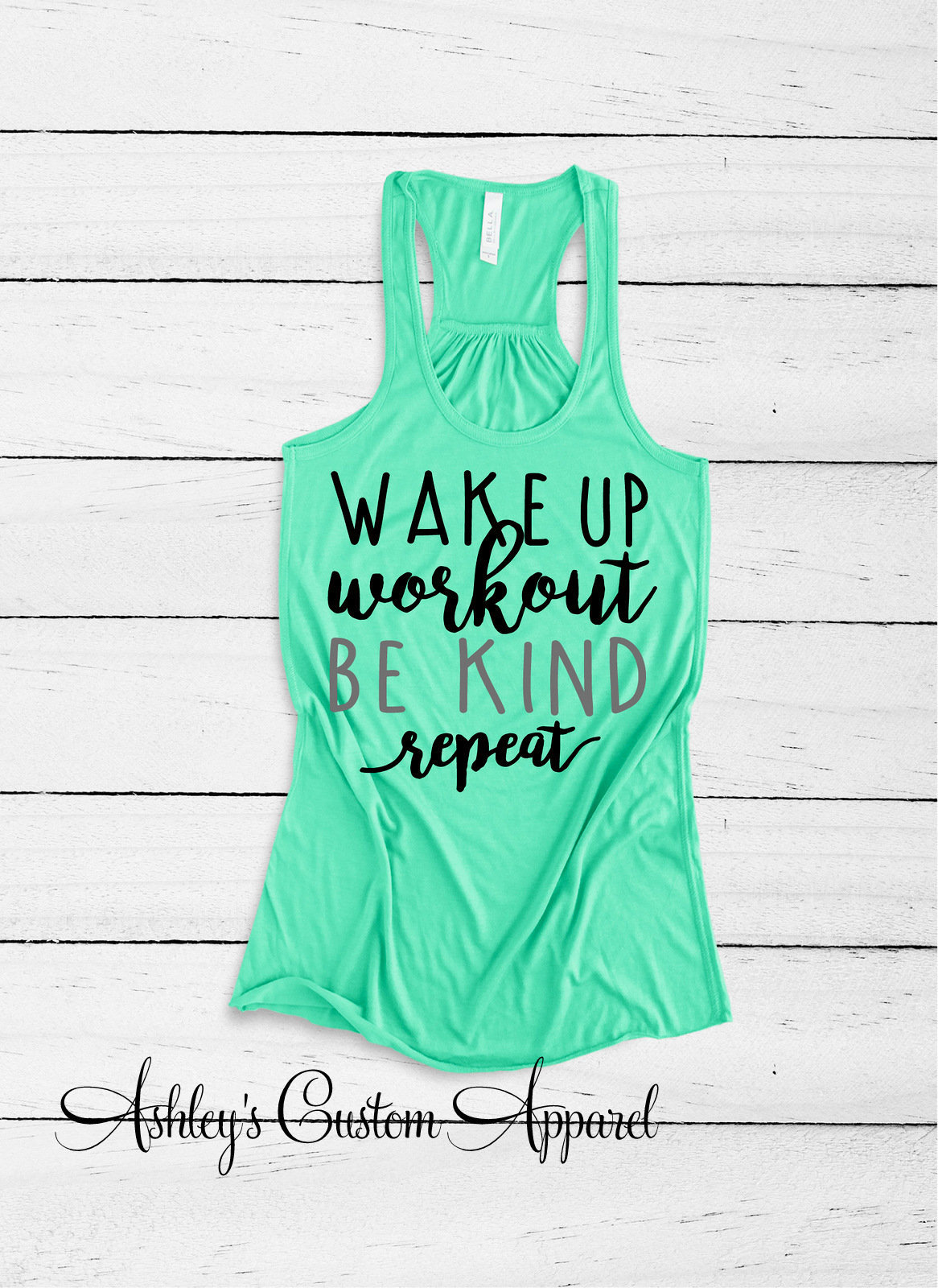Inspirierende Workout-Tanks Für Frauen Fitness-Bekleidung Wecken Sie Workout Auf Be Art Und Wiederholen Motivierende Gym Shirts Top Work Out Tank von AshleysCustomApparel