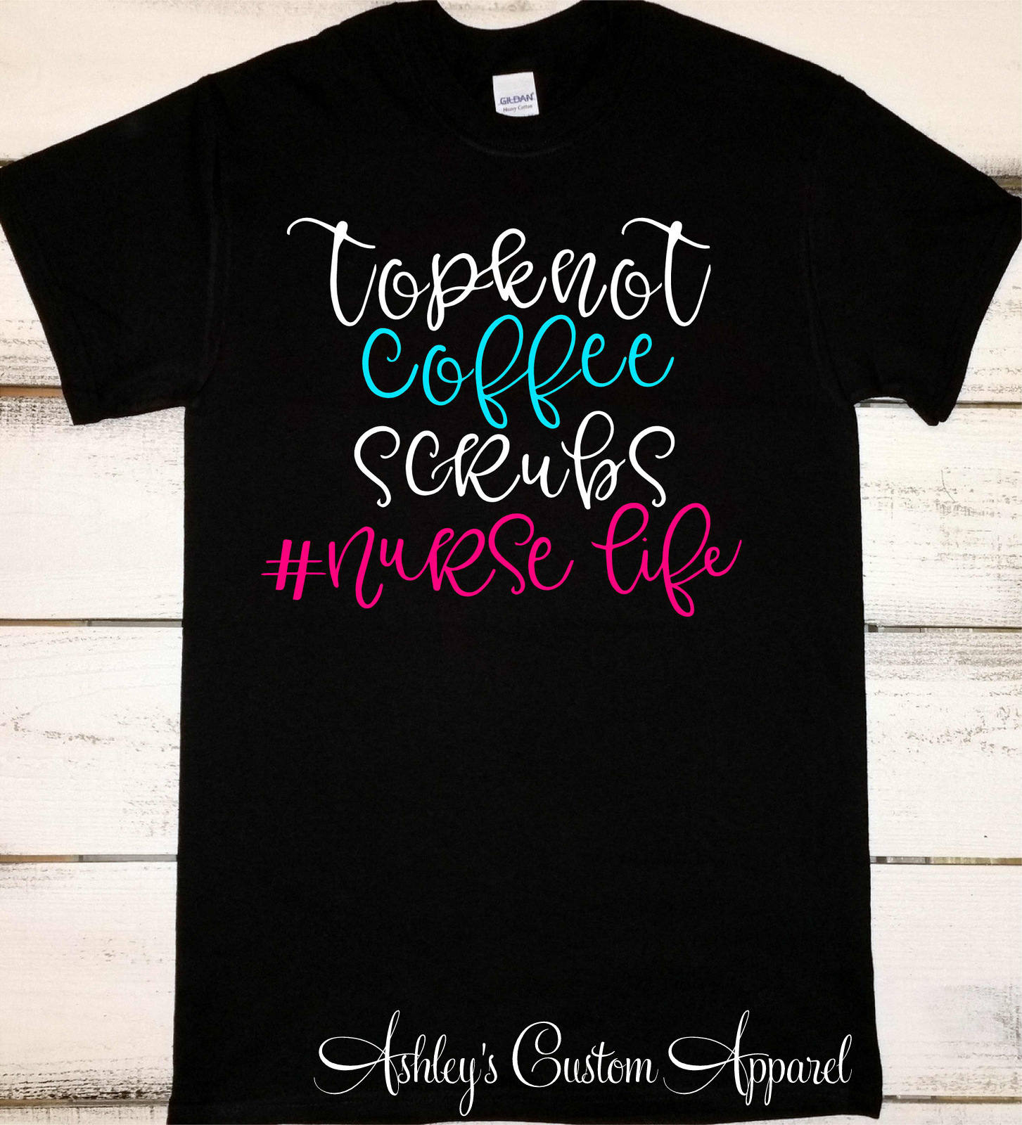 Krankenschwester-Shirt, Krankenschwester-Lebens-Hemd, Lustige Krankenschwester-T-Shirts, Haarknoten-Kaffee-Peeling-Hemd, Rn-T-Shirts, Hemden Für von AshleysCustomApparel