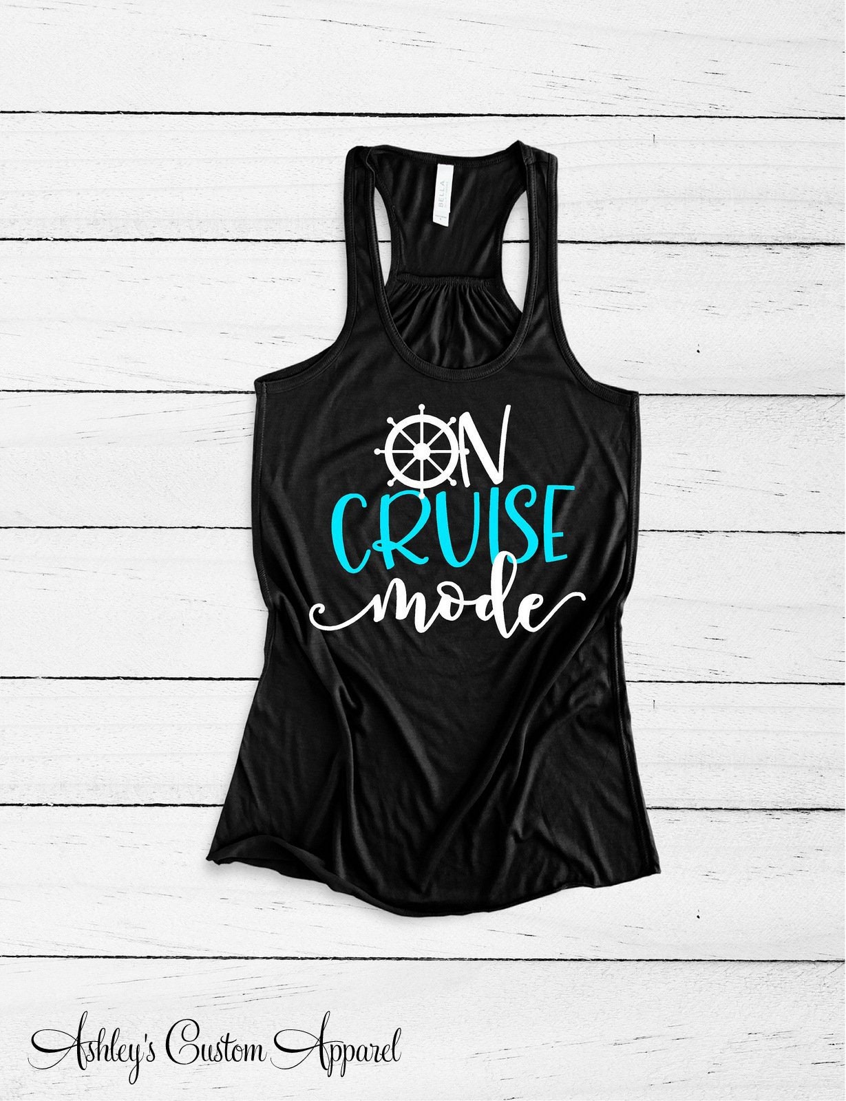 Kreuzfahrt-Shirts Auf Kreuzfahrt-Modus-Kreuzfahrt-Schiff-Tank-Tops-Mädchen-Kreuzfahrt-Hemden Kreuzfahrt-T-Shirts Urlaubs-Shirt Bootfahren-Hemden von AshleysCustomApparel