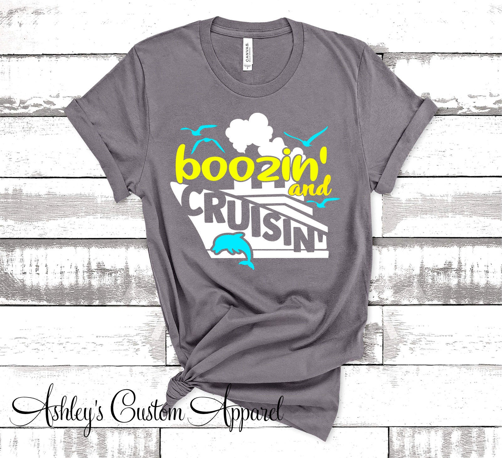 Kreuzfahrt Shirts Boozin Und Cruisin Lustige Kreuzfahrtschiff Trinken Erwachsene Shirt Mädchen Reise Geburtstag Passende von AshleysCustomApparel
