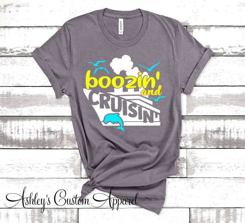 Kreuzfahrt Shirts Boozin Und Cruisin Lustige Kreuzfahrtschiff Trinken Erwachsene Shirt Mädchen Reise Geburtstag Passende von AshleysCustomApparel