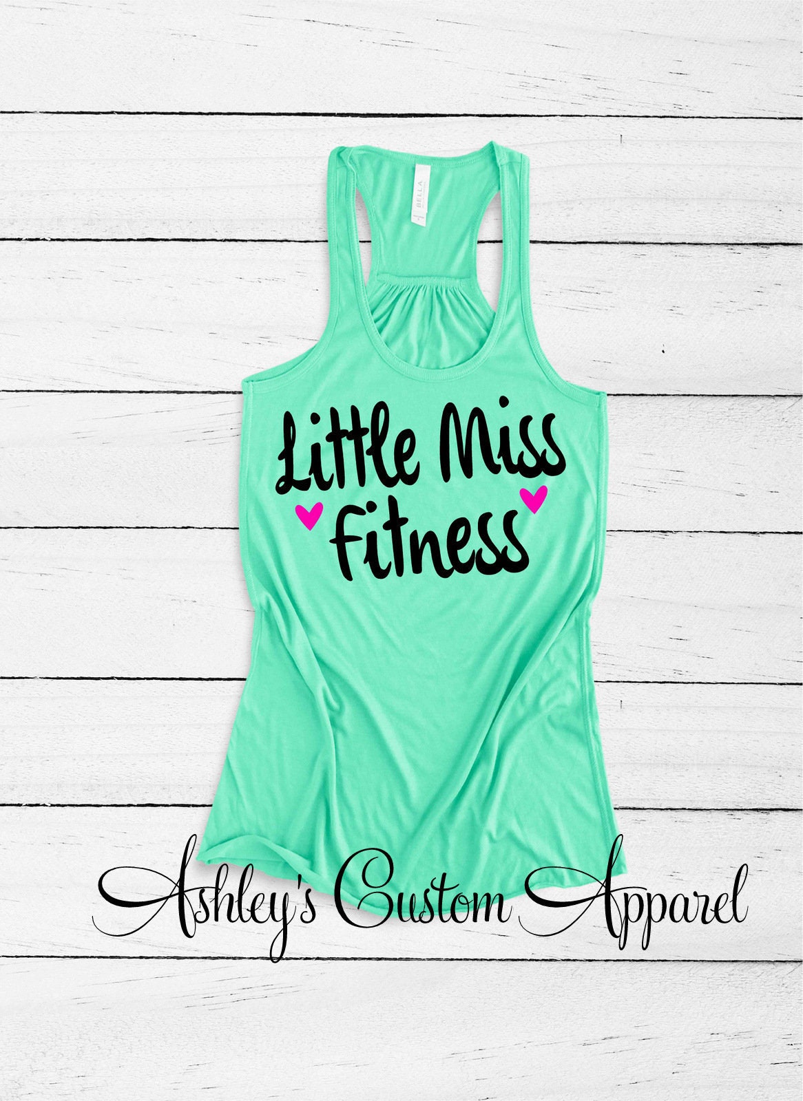 Little Miss Fitness Tank Top Damen Trainingsbekleidung von AshleysCustomApparel