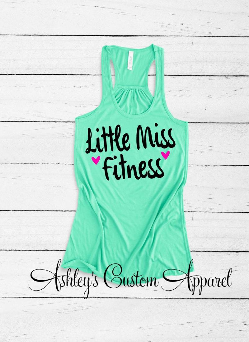 Little Miss Fitness Tank Top Damen Trainingsbekleidung von AshleysCustomApparel