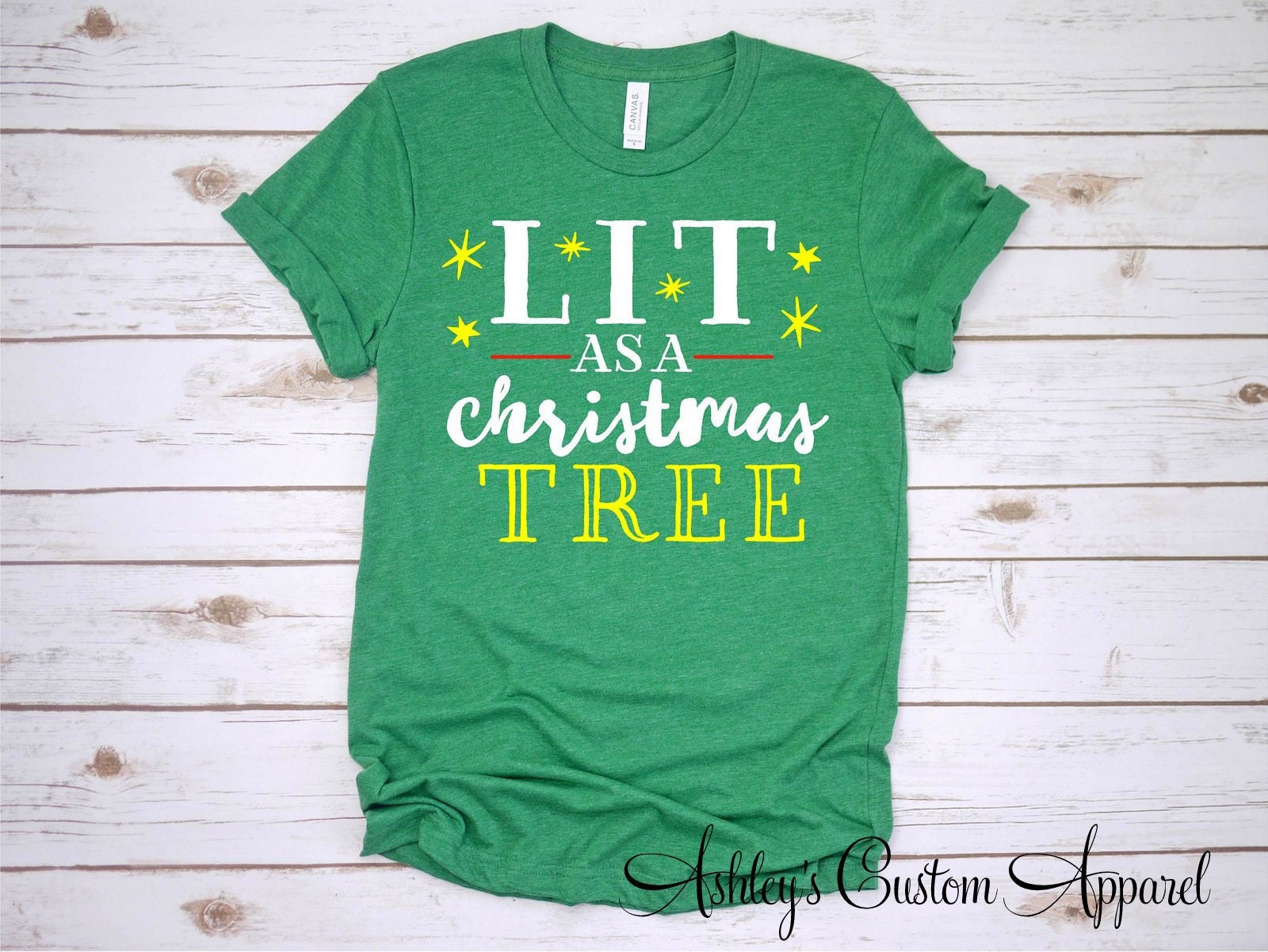 Lustiges Damen-Weihnachts-Shirt Beleuchtet Als Weihnachtsbaum-Weihnachtstrinken Erwachsene Stimmung Weihnachten Xmas Party-Shirt Frohe Heiligabend von AshleysCustomApparel