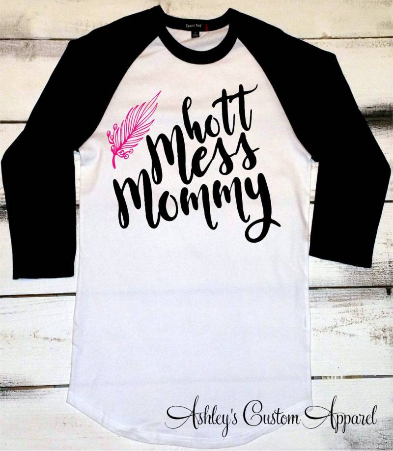 Lustiges Mom Shirt, Mama Life Hot Mess Mommy Gesegnete Mama, Neue Mutter Geschenk, Zu Sein Stolze Hemden Für Inspirational von AshleysCustomApparel