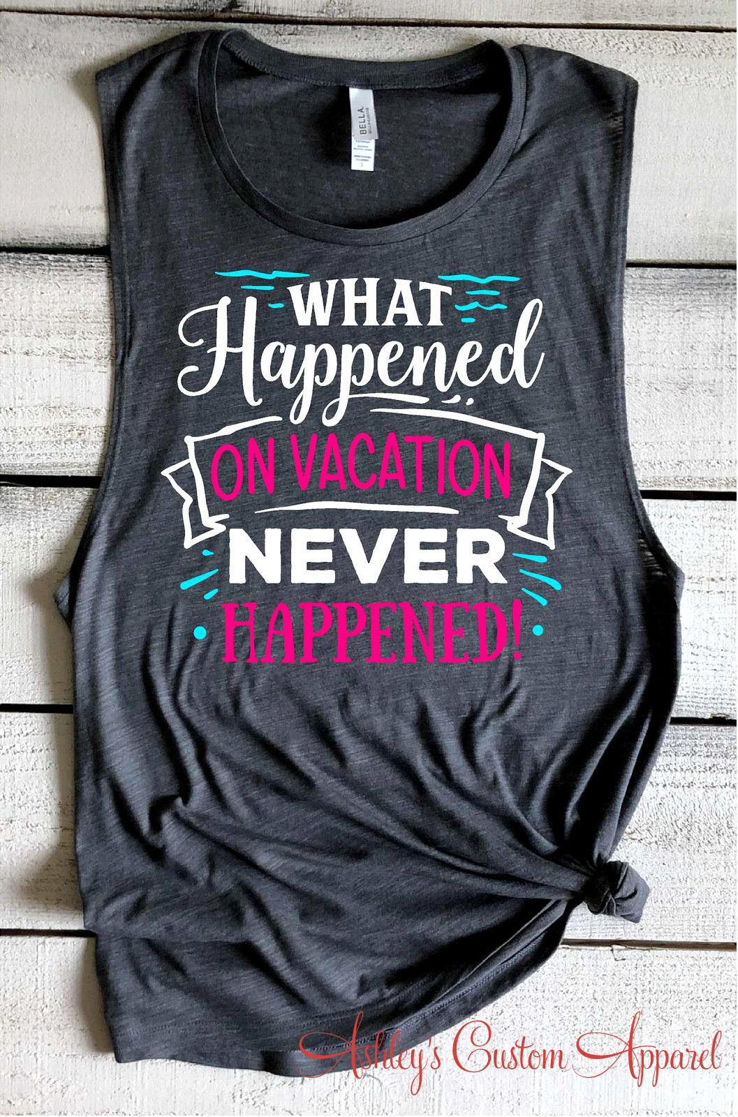 Mädchen Reise Shirts Lustige Urlaubs Strand Vertuschen Familie Cruise Shirt Sommer Ferien Tank Tops Bella Muskel Trinken von AshleysCustomApparel