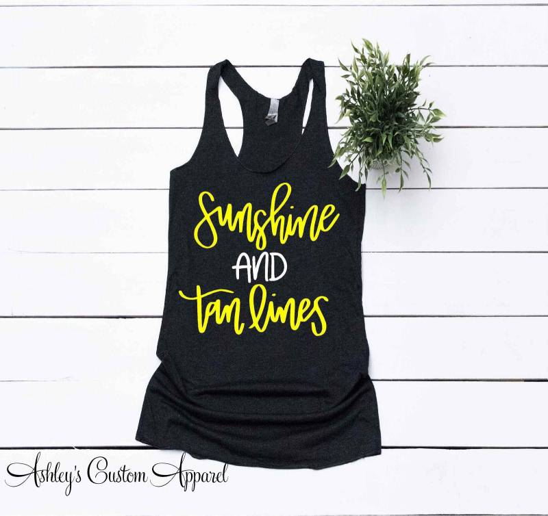 Mädchen Reise Shirts Sommerferien Shirt Sonnenschein Und Tan Lines Cruise Strand Tank Tops Badeanzug Cover Up Beach Bound T-Shirt Vertuschung von AshleysCustomApparel