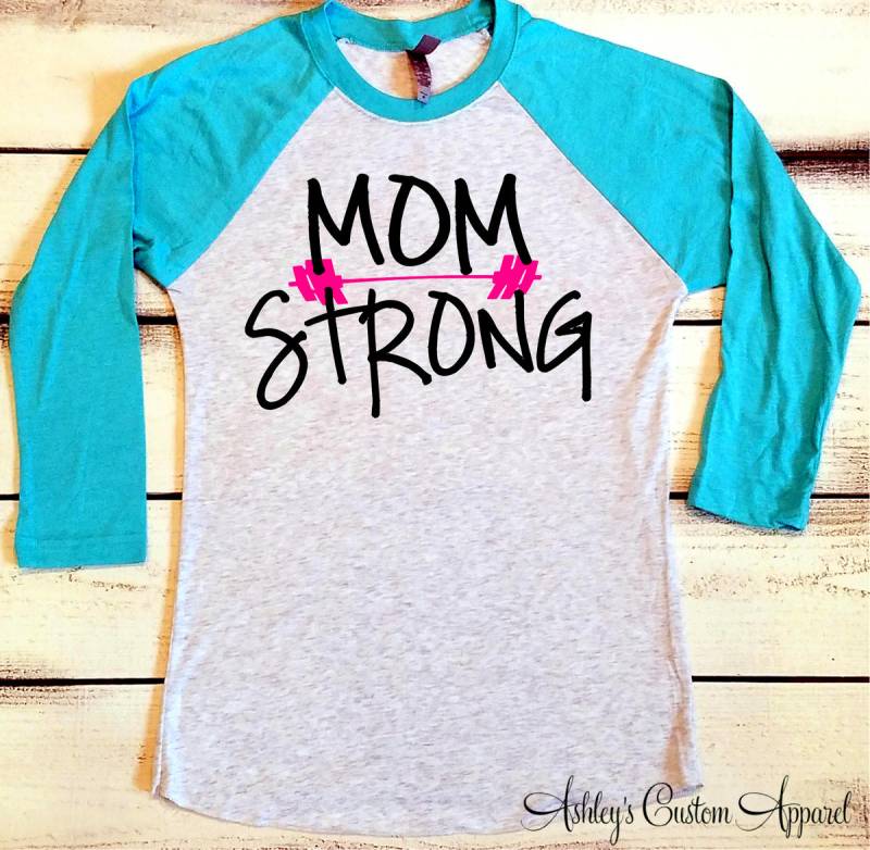 Mama Shirt, Baseball T-Shirt, Stark, Geschenke Für Mama, Starke Frauen, Inspirierende Shirts, Damen Workout Fitnessstudio To Be Geschenk von AshleysCustomApparel