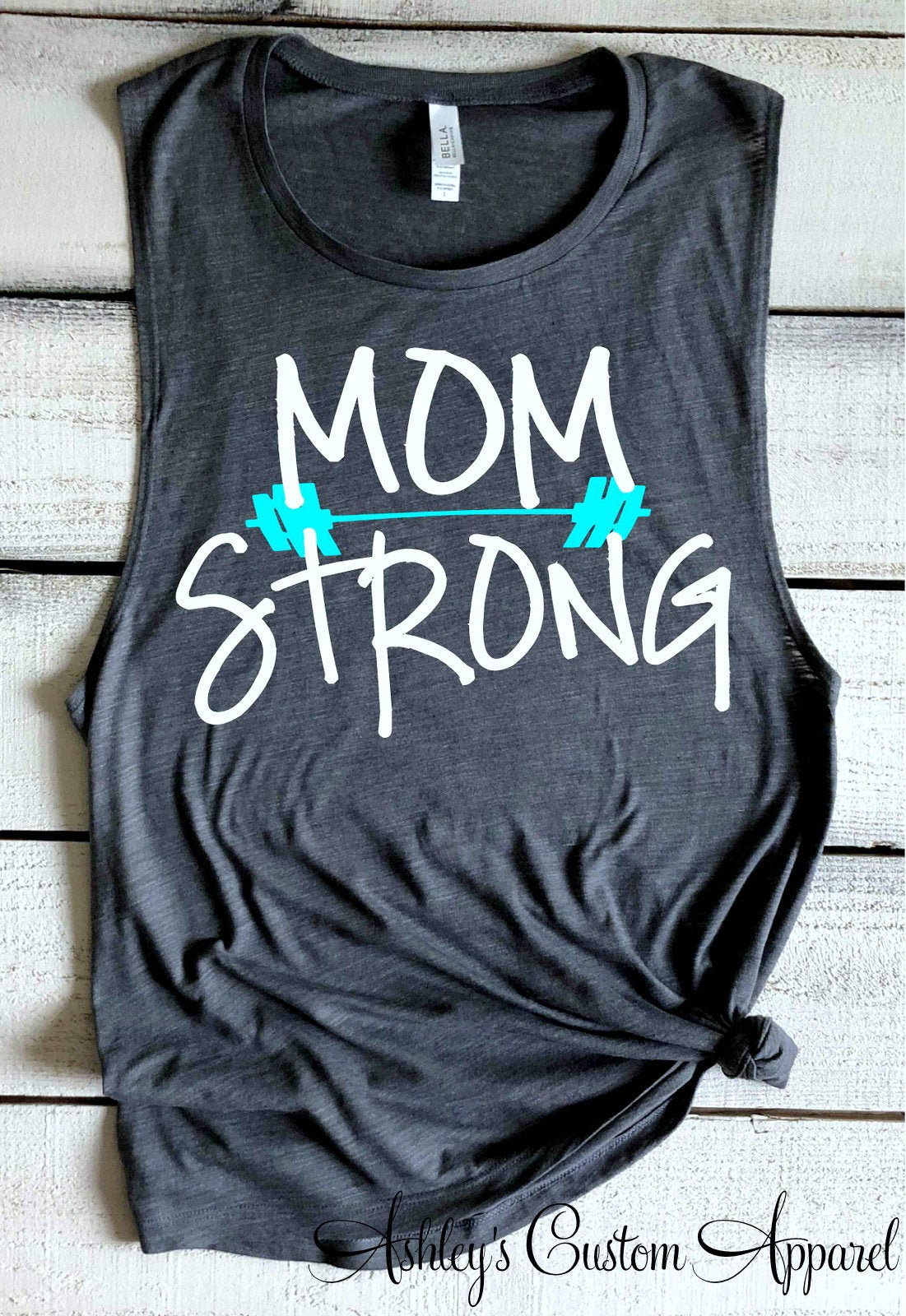 Mama Starke Muskel Tank Top - Damen Workout Fitness T-Shirt Mama's Who Inspirierendes Fitnessstudio von AshleysCustomApparel