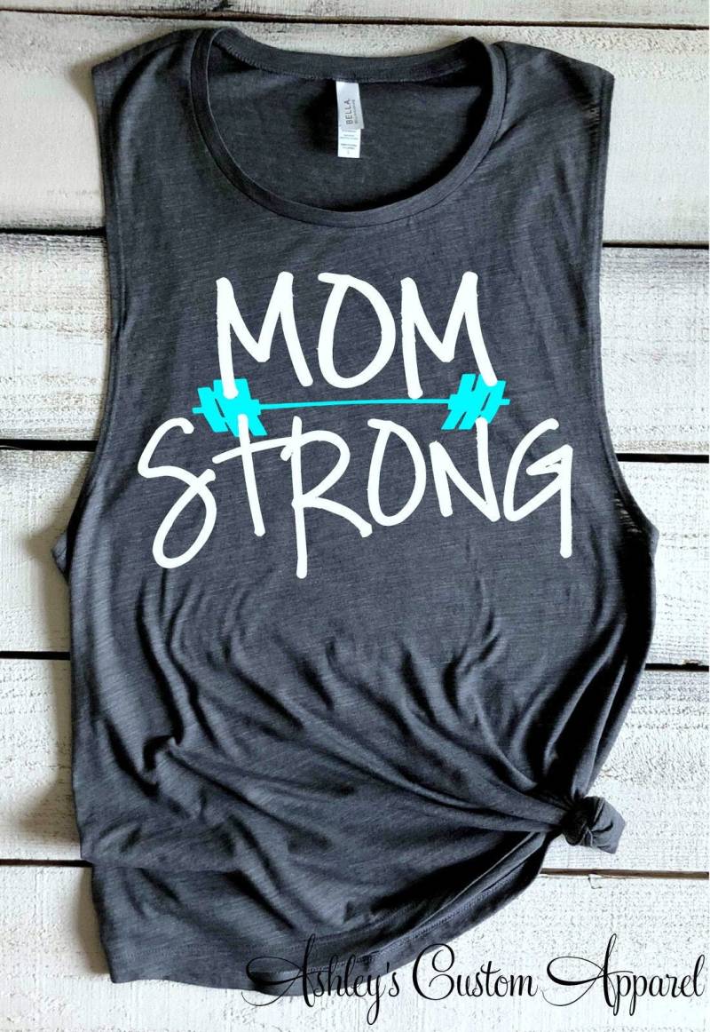 Mama Starke Muskel Tank Top - Damen Workout Fitness T-Shirt Mama's Who Inspirierendes Fitnessstudio von AshleysCustomApparel