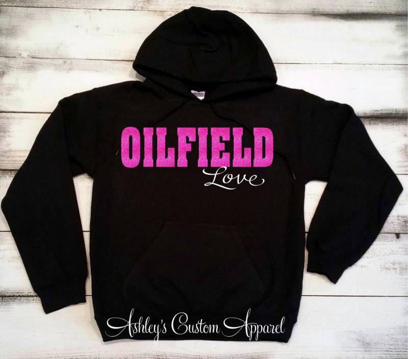 Ölfeld Frau, Hoodie, Liebe, T-Shirts, Freundin Shirt, Stolz, Geschenke Für Sie, Ölfeld, Ölbohrinsel von AshleysCustomApparel