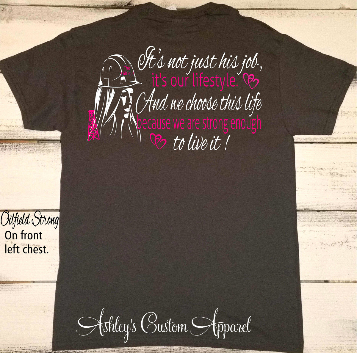 Oilfield Shirt, Es Ist Nicht Nur Sein Job, Unser Lebensstil, Frau Fernbeziehungen, Vermisst Ihn, Stolze Shirt von AshleysCustomApparel