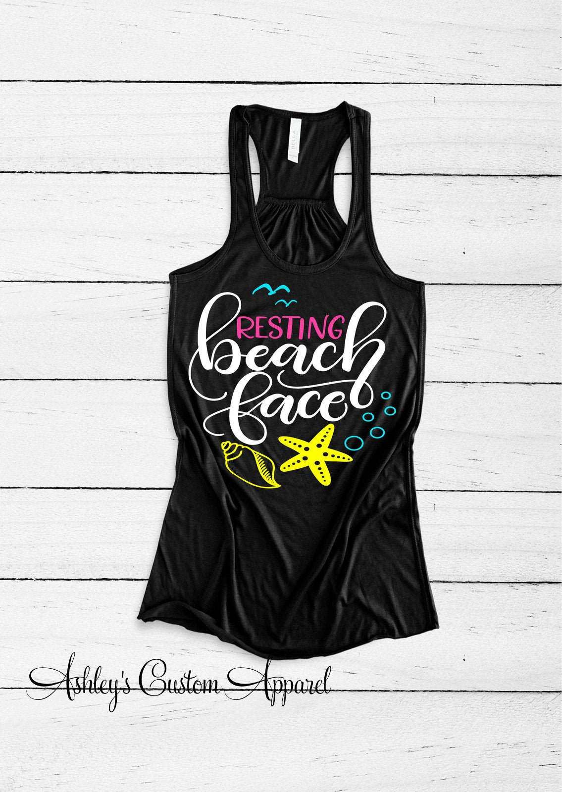 Ruhe Strand Gesicht Lustige Shirts Urlaub Tank Tops Mädchen Reise Bitte Shirt Beach Bound Badeanzug Vertuschung Benutzerdefinierte von AshleysCustomApparel