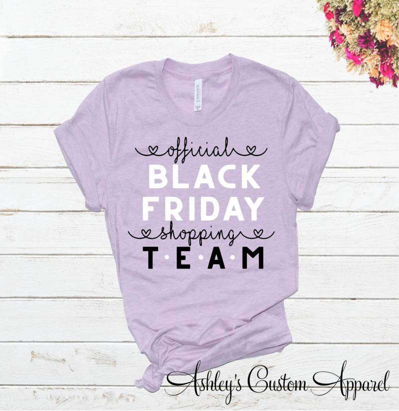 Schwarzer Freitag Einkaufs-Team Shirts Urlaub Einkaufen T-Shirts Passende Squad Gruppe Individuell von AshleysCustomApparel