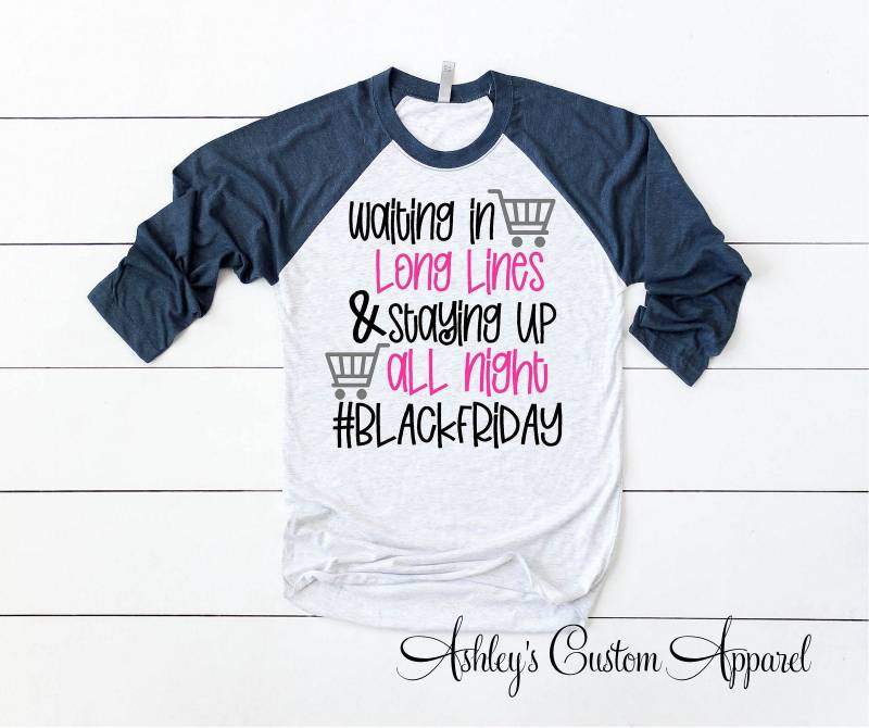 Schwarzer Freitag Shirts Gruppe Passende Shopping Die Ganze Nacht Schwarz Crew Urlaub Tshirt Raglan Verkaufs-T-Shirt Schwarzer Freitag Shirts Gruppe Passende Shopping Die Ganze Nacht Schwarz Crew Urlaub Tshirt Raglan Verkaufs-T-Shirt von AshleysCustomApparel