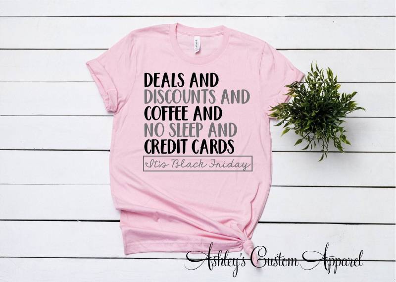 Schwarzer Freitag T-Shirt Schwarz Shopping Angebote Rabatte Und Kaffee Kreditkarten #blackfriday Black Team Urlaub Shopper Schwarzer Freitag T-Shirt Schwarz Shopping Angebote Rabatte Und Kaffee Kreditkarten #blackfriday Black Team Urlaub Shopper von AshleysCustomApparel
