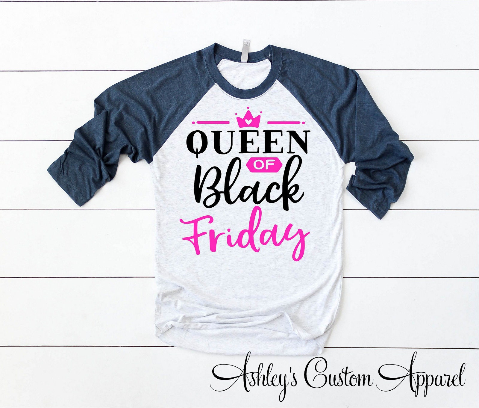 Schwarzes Freitagshemd Damen Des Schwarzen Freitags Shirt Schwarz Oberteile Fashion Raglan Custon Einkaufen von AshleysCustomApparel