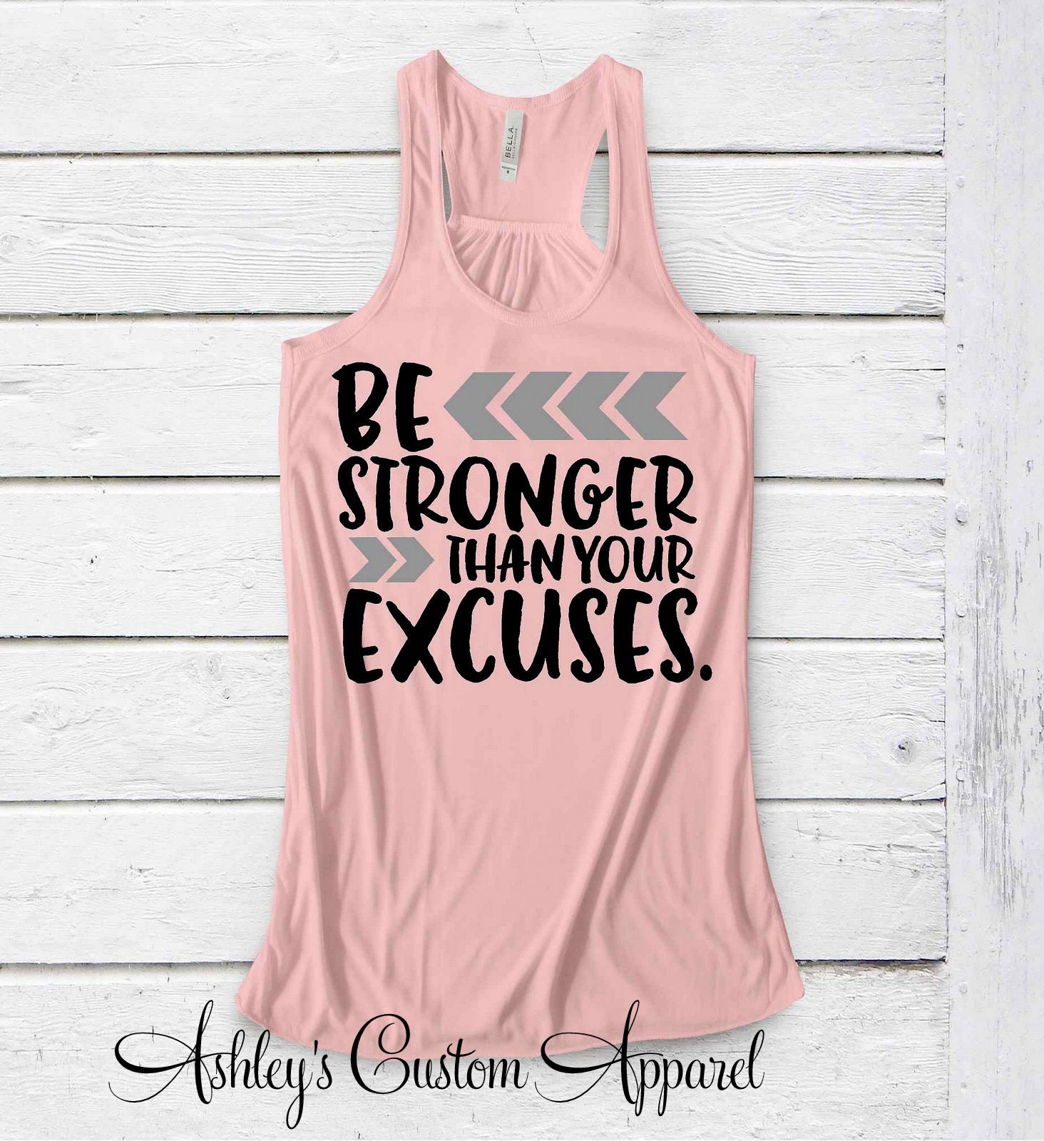 Sei Stärker Als Deine Ausreden Motivierendes Workout Tank Tops Inspirierende Shirts Für Das Fitnessstudio Womens Work Out Tanks Fitness von AshleysCustomApparel