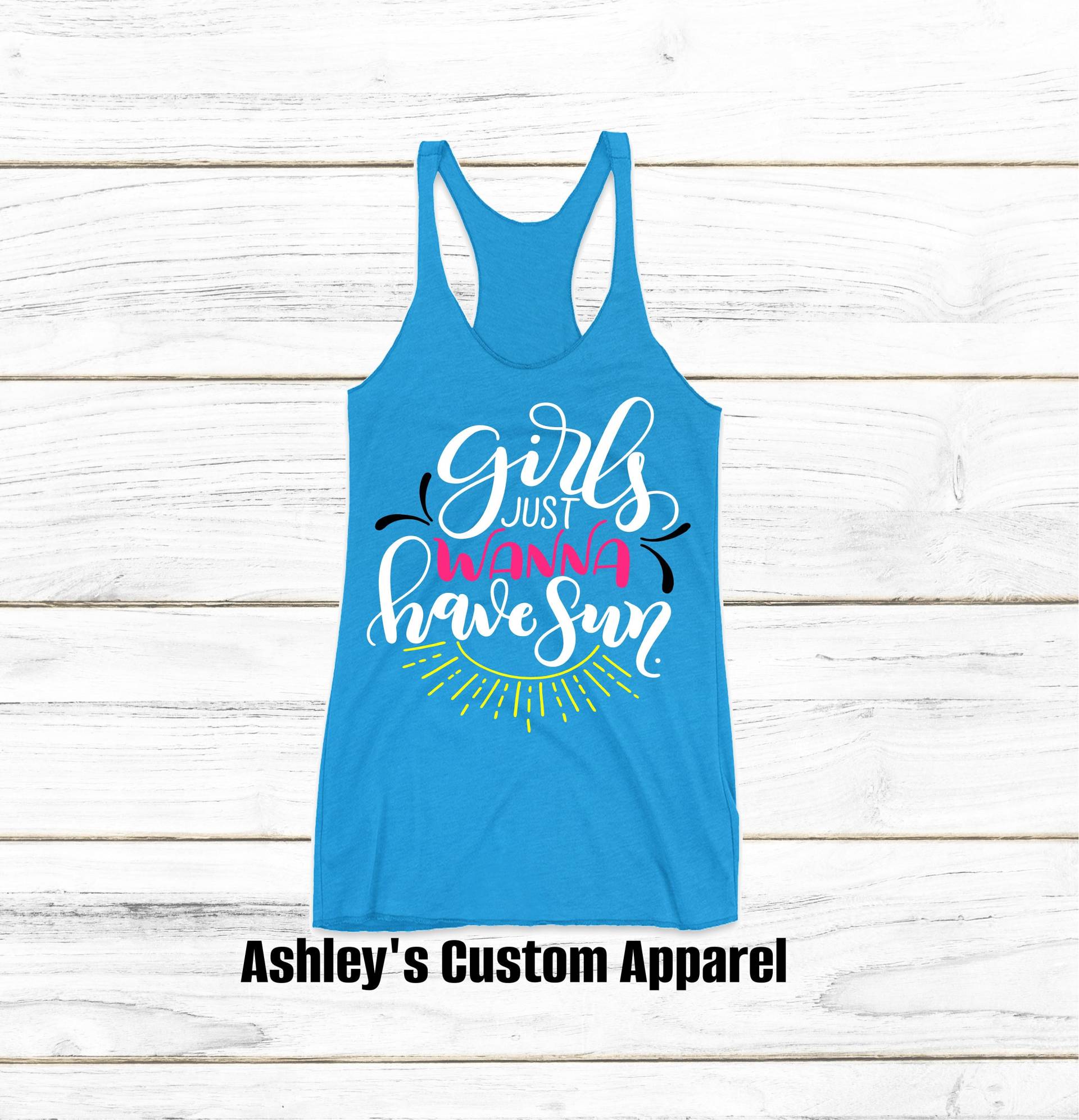 Tank Top Für Frauen Mädchen Haben Sonne, Sommer Strand Urlaub, Kreuzfahrt von AshleysCustomApparel