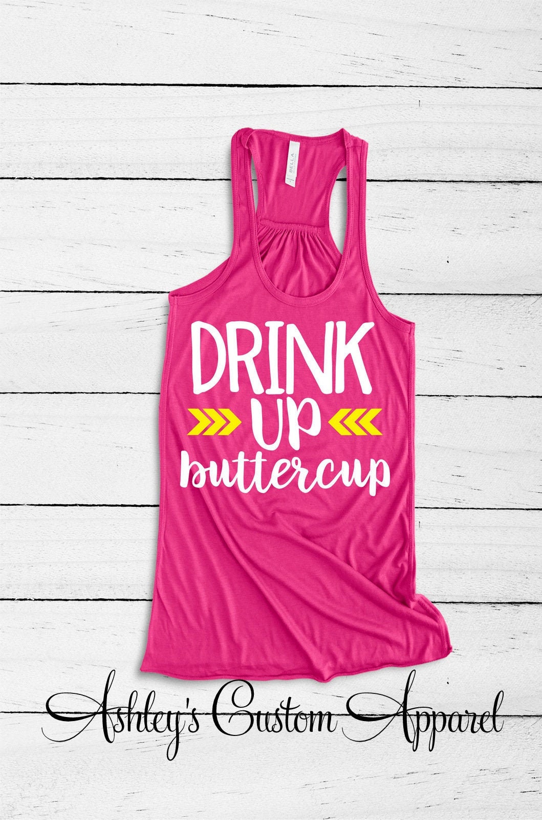 Trinkt Oben, Trinkt Butter Cup Tank, Lustiges Trinkshirt, Country Musik Konzert Hexen, Mädchen Nacht, Brautparty Tanks von AshleysCustomApparel