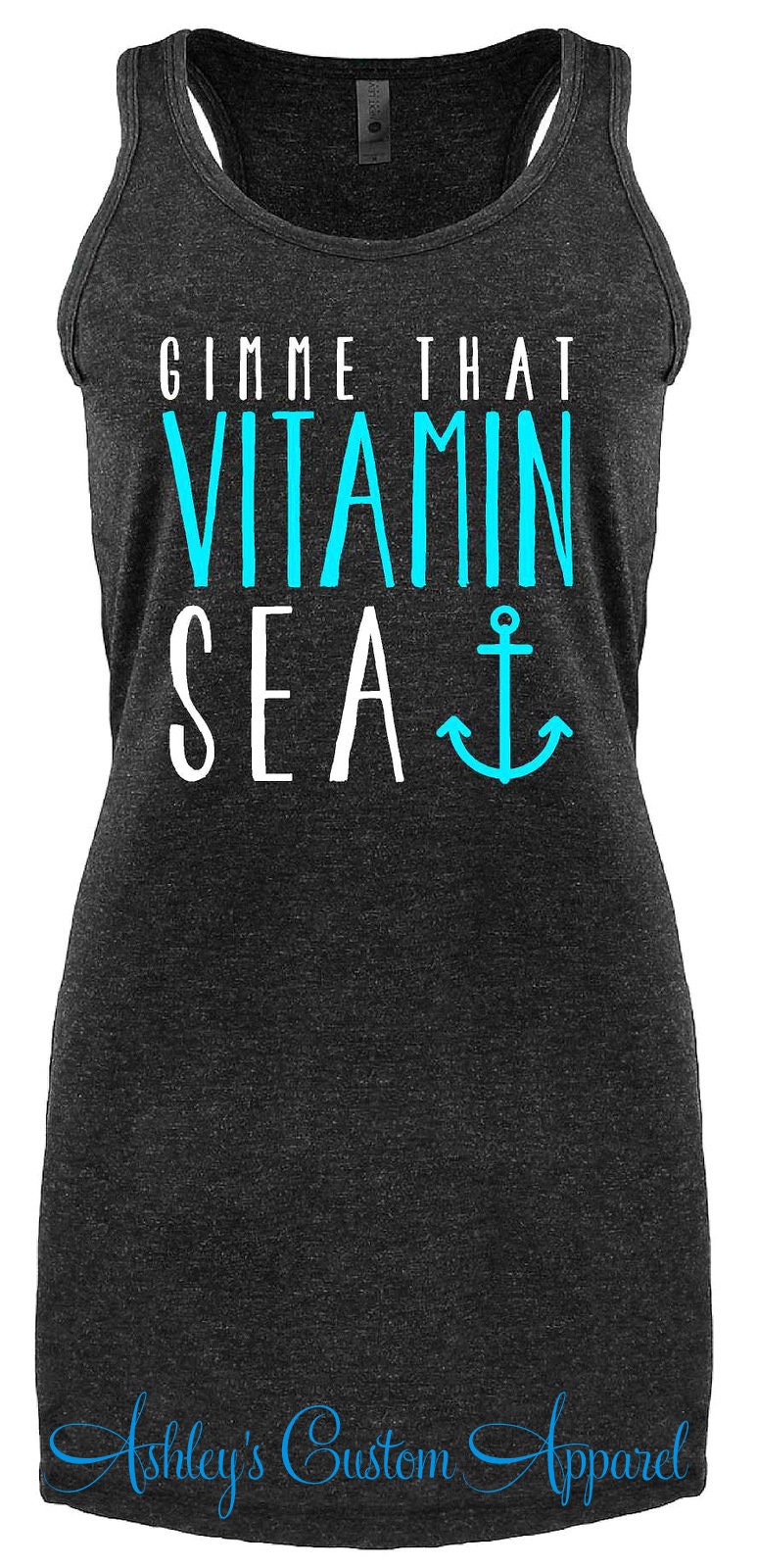 Vitamin Meer Badeanzug Vertuschen Strand Tank Tops Urlaub Shirts Mexiko Reise Kleid Benutzerdefinierte Ozean von AshleysCustomApparel