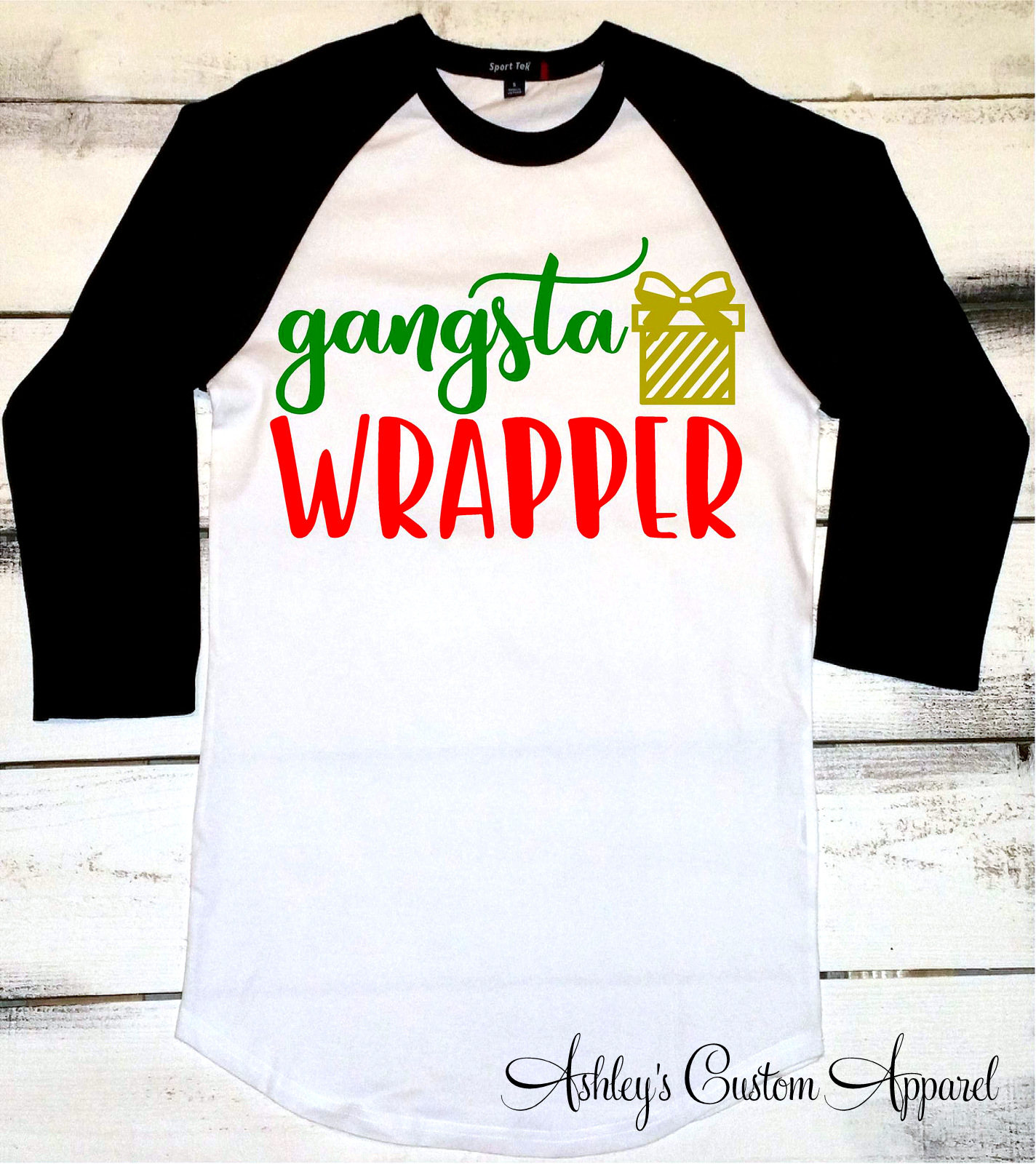 Weihnachts Shirts, Gangsta Wrapper Shirt, Lustige Shirts Für Frauen, Urlaubs Frohe Feiertage, Weihnachtsverpackung, Erwachsenen Humor von AshleysCustomApparel